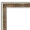 Farmhouse Brown Narrow Wood Framed Corkboard, White Cork